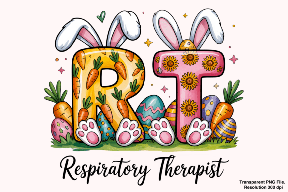 Celebrating the Breath of Life: Creative Ways to Use Easter Respiratory Therapist PNG Designs