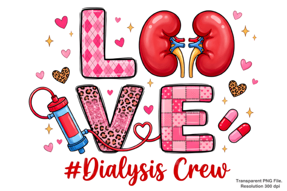 Evaluating the Dialysis Tech Valentine PNG for Custom Projects