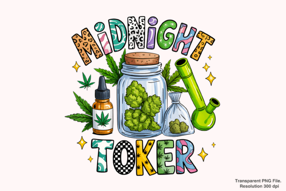 Evaluating the Midnight Toker PNG for Professional Cannabis Design Projects