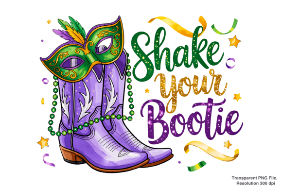 Integrating the Mardi Gras Bootie PNG and Louisiana Graphics into Your Creative Workflow