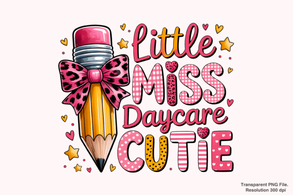 Unlocking Creativity with the Little Miss Daycare Cutie PNG