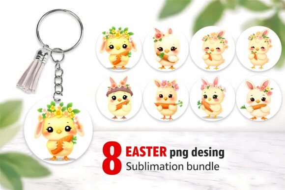 Unlocking Spring Creativity with the 8 Easter Bunny Chick PNG Bundle