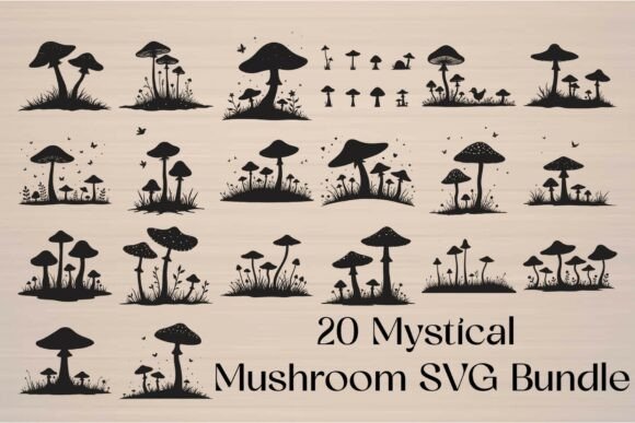 Vintage Mushroom SVG Bundle: A Woodland Design Essential